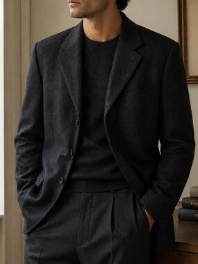 Paul Dione Luxe Wool Blazer – Made in Canada – 48 Long – Quiet Luxury